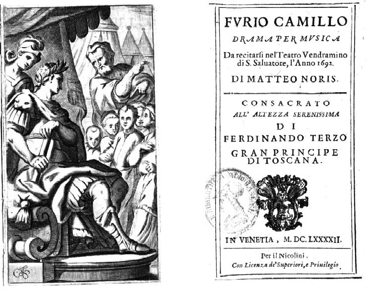 Furio Camillo, Venezia, per il Nicolini, 1692